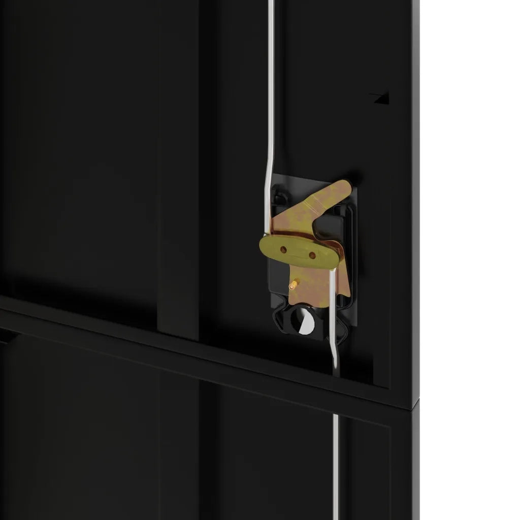 Armadio Classificatore Nero 90x40x200 cm in Acciaio 339762