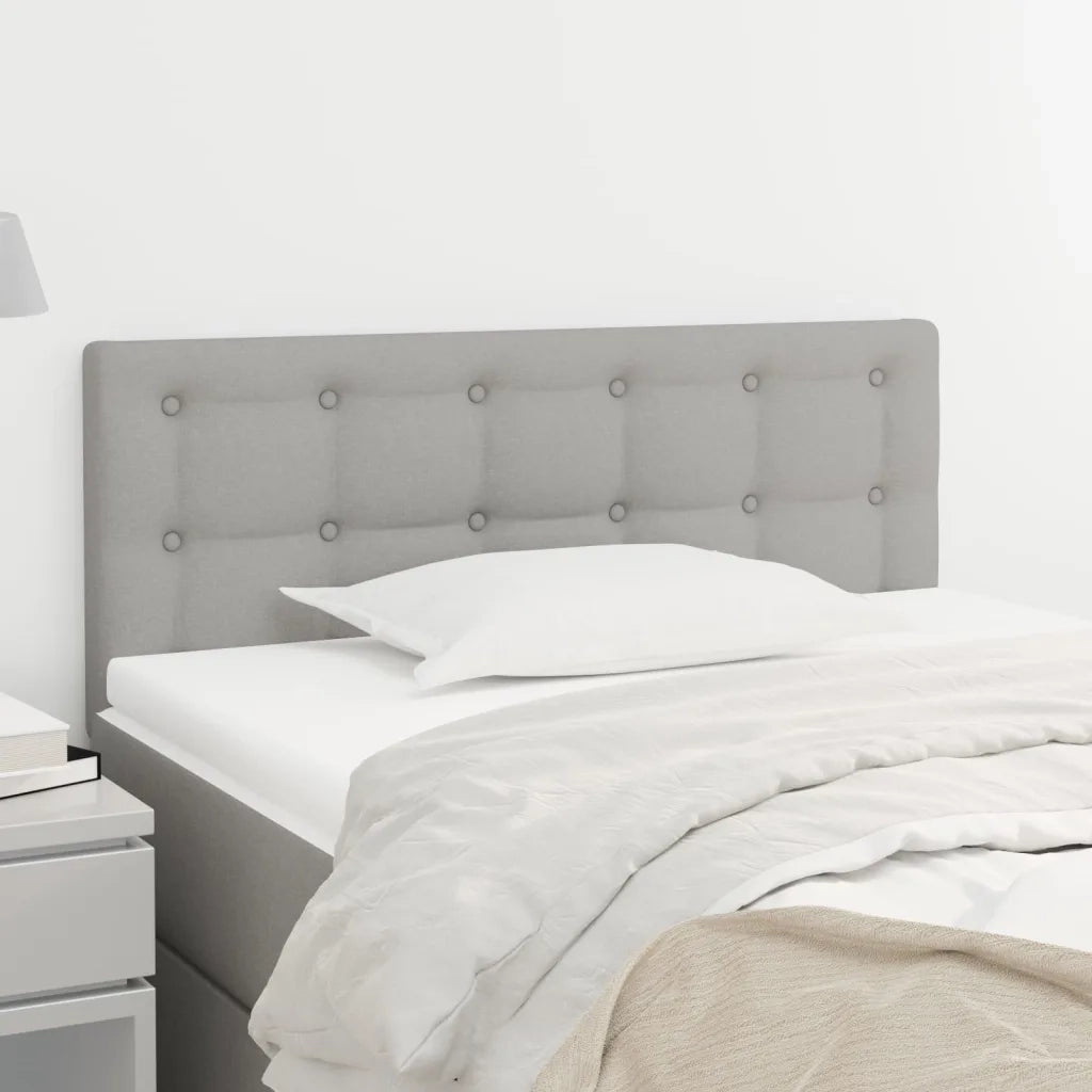 Testiera | Testata Grigio Chiaro 90x5x78/88 cm in Tessuto
