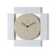 Orologio da parete minimal Radical Bianco marmo,crema