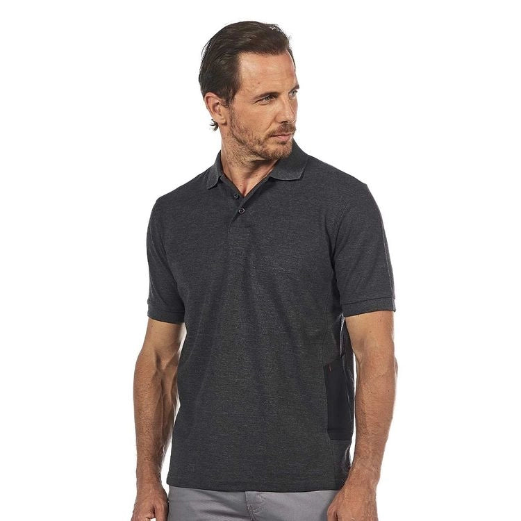 POLO GAP MANICA CORTA SLIM FIT  tg.2XL  grey meteorite    UPOWER