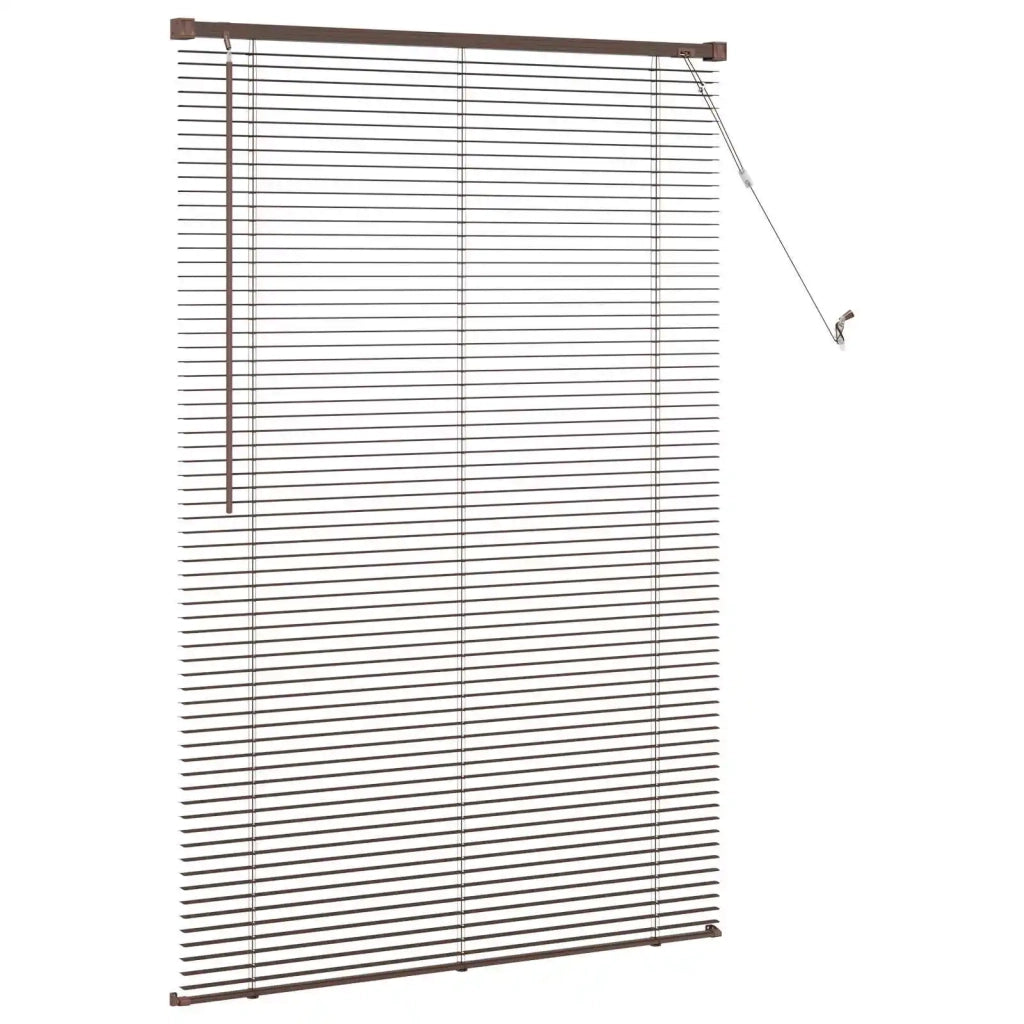 Tenda Veneziana Marrone Scuro con Motivo 150 x 70 cm PVC 42003787
