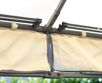 Gazebo da Giardino in Ferro 3X3m Vorghini Iron Sabbia