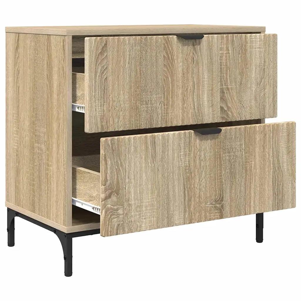 Comodino | Armadio da Notte | Mobiletto da notte rovere sonoma 63.5 x 36 x 61 cm Legno multistrato