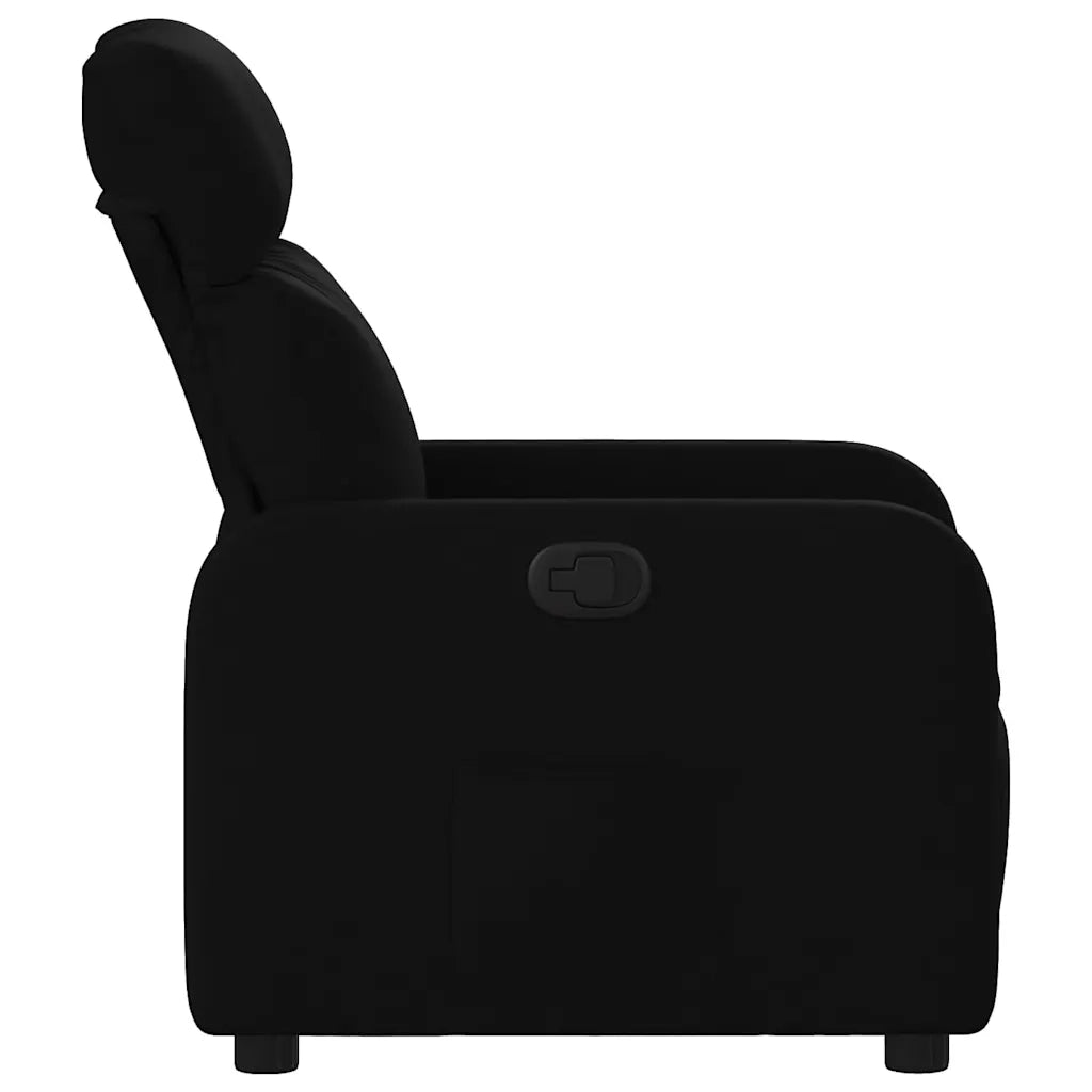 Divano Sedia-Poltrona Reclinabile in Tessuto Nero 797080