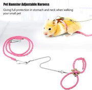 Treno di Addestramento per Hamster - Cintura per Topini - Rosa - Addestramento - Con Campanello - Adatto per Hamsters o Topini