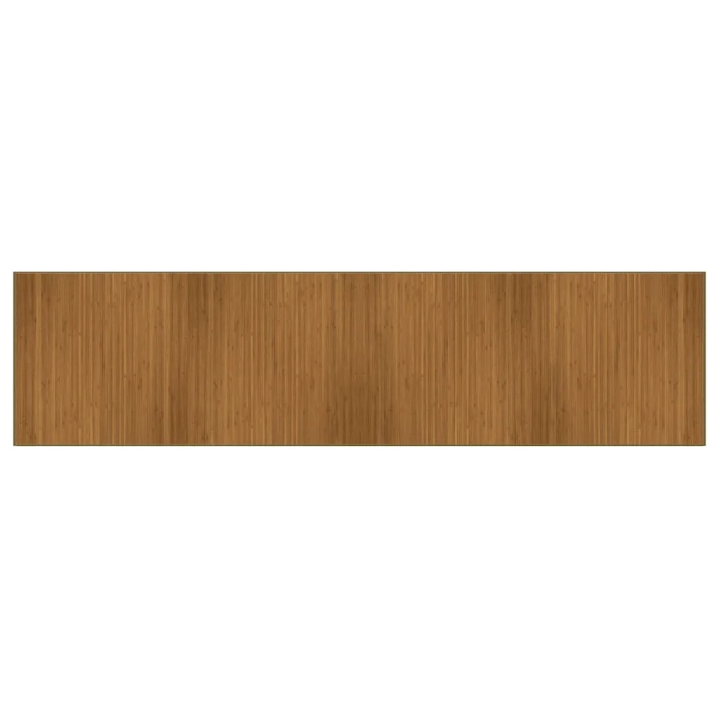 vidaXL Tappeto Rettangolare Marrone 100x400 cm in Bambù