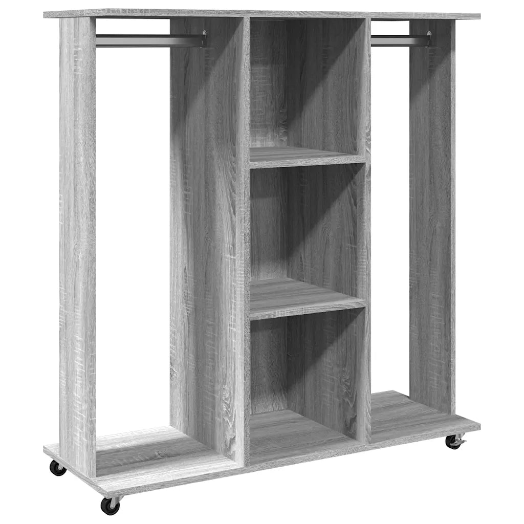 Armadio con Ruote Grigio Sonoma 102x38x110 cm Legno Multistrato CFW9658351
