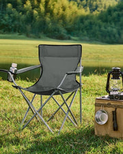 Stoole per campeggio in acciaio grigio - sedie da trasporto - sedie pieghevoli - tessuto Oxford - leggere - compatte - 52 cm x 84 cm x 81 cm