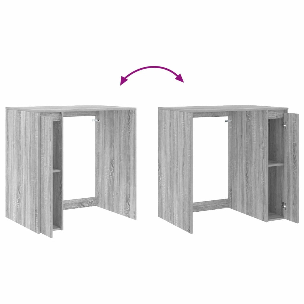Mobiletto per lavatrice con porta Grigio Sonoma 87 x 60 x 89 cm 8006805