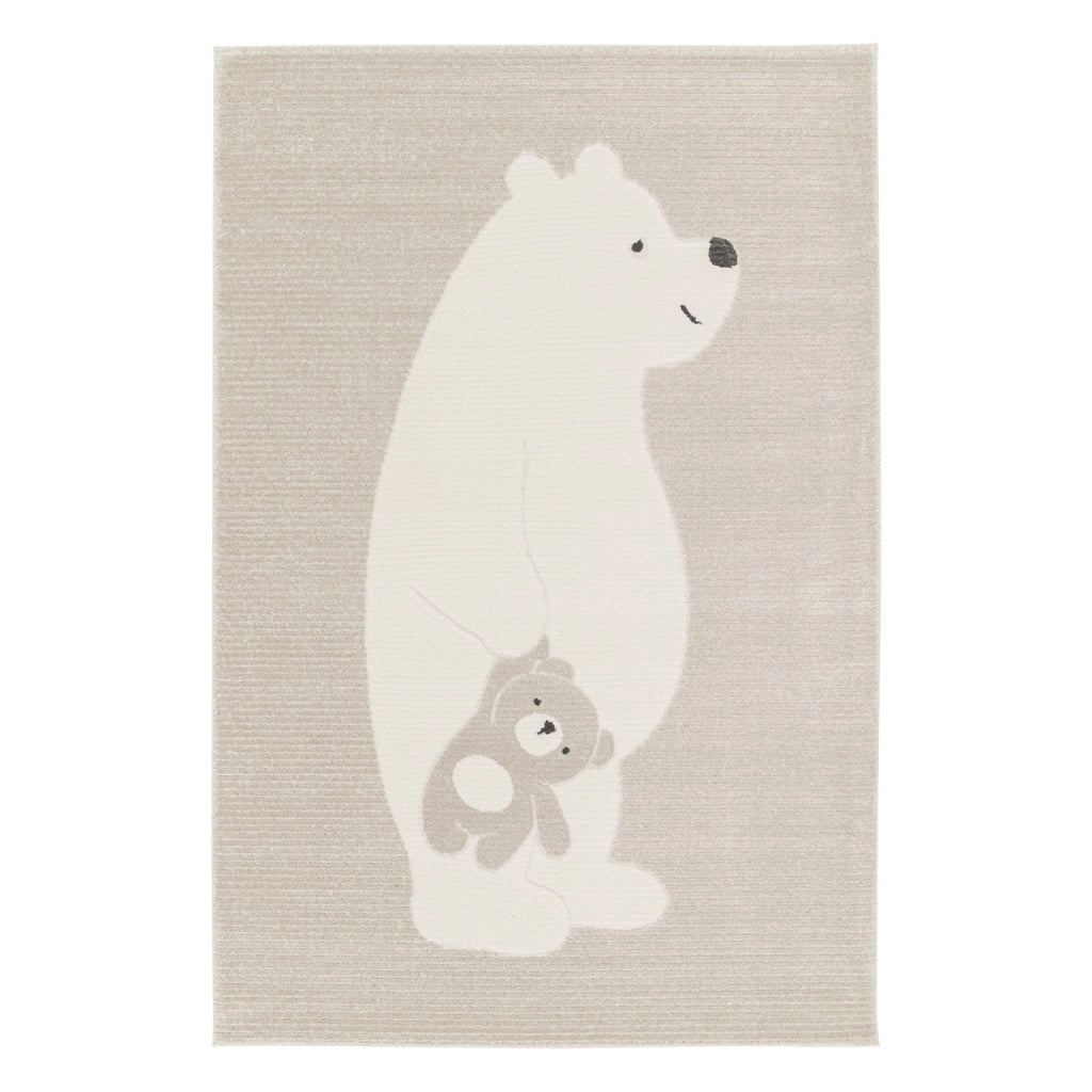 Tappeto per bambini beige/crema, tappeto orsetto