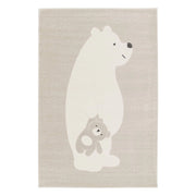 Tappeto per bambini beige/crema, tappeto orsetto