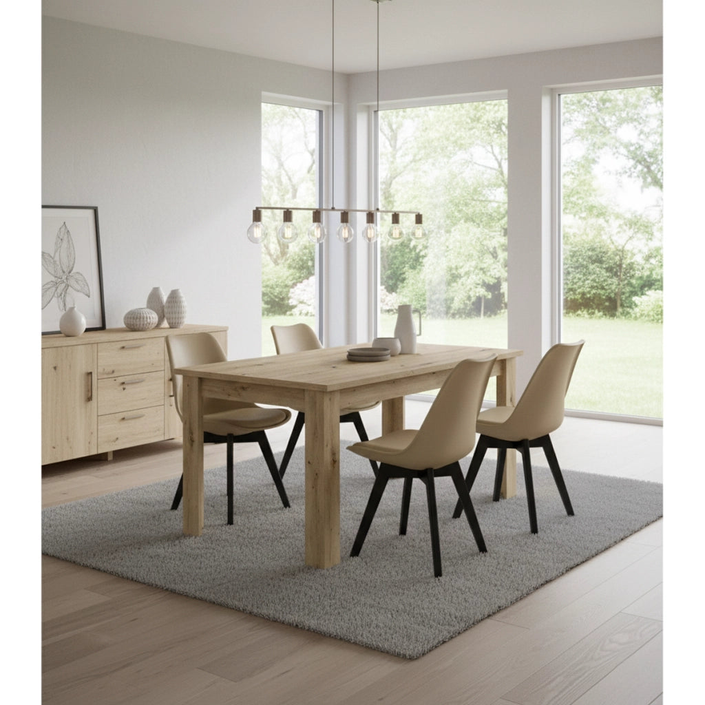 Tavolo da pranzo Artisan in rovere 120x80 cm