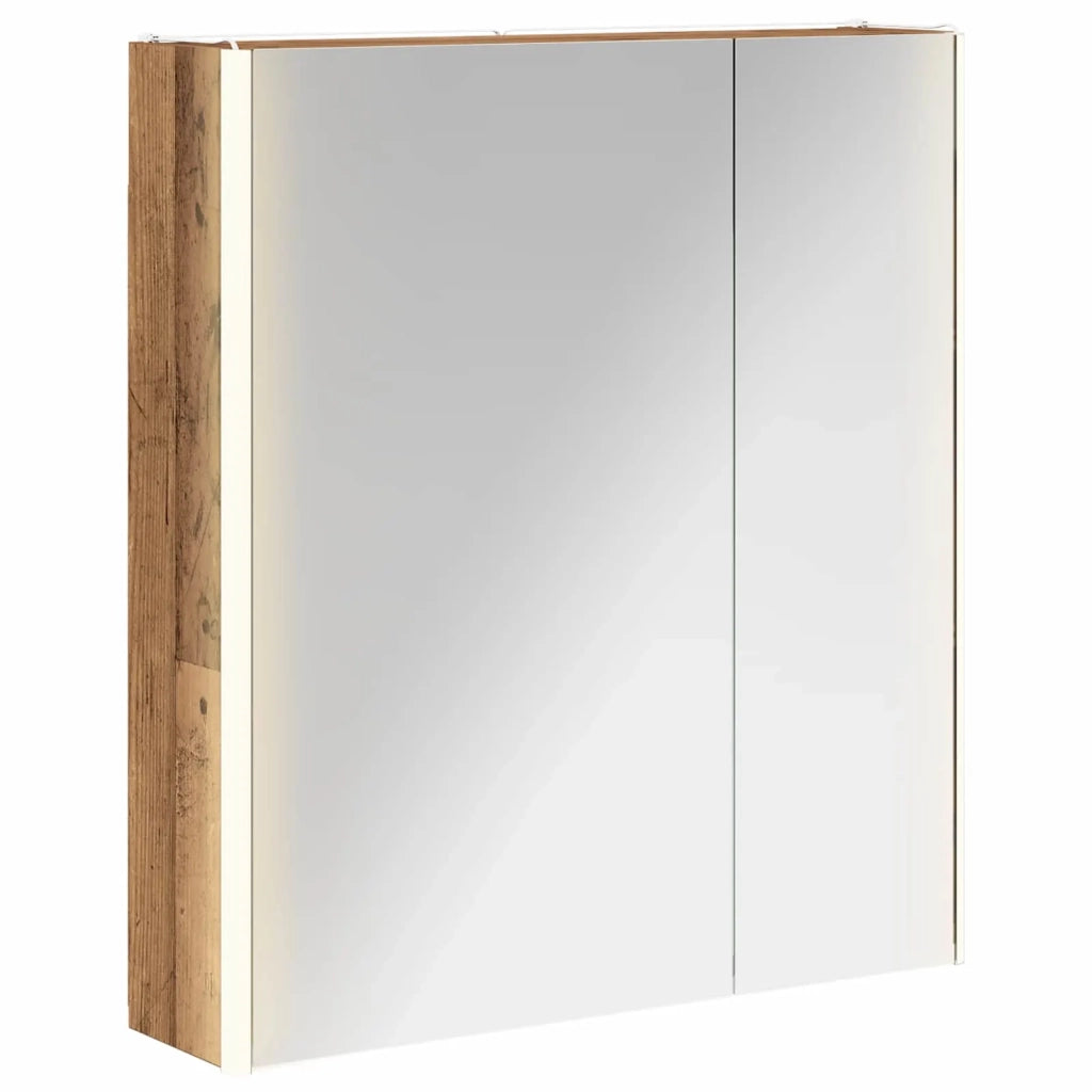 Mobiletto per specchio da bagno Legno vecchio