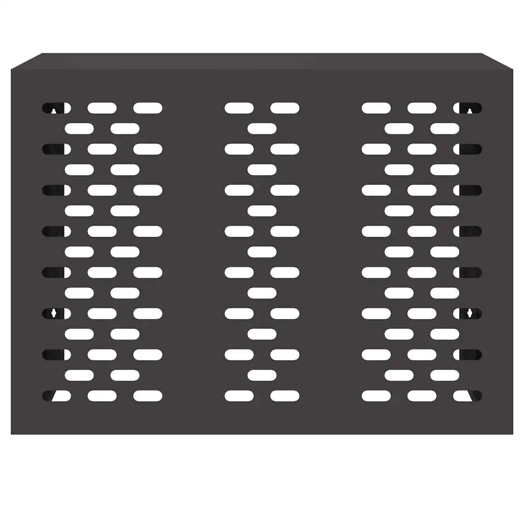 Copertura per condizionatore d'aria Nero 110 x 50 x 80 cm 865904