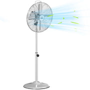 Ventilatore da pavimento regolabile ¨C Zephmum ¨C Argento 50W 87-120cm 3 velocita'