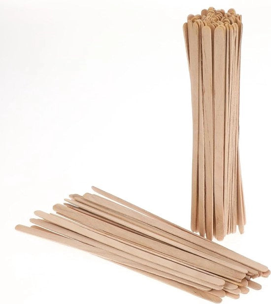 Set di manici per caffè da 100 pezzi - Stuzzicadenti in legno da 14 cm - Stuzzicadenti in legno per caffè, tè, latte e succo da gettare