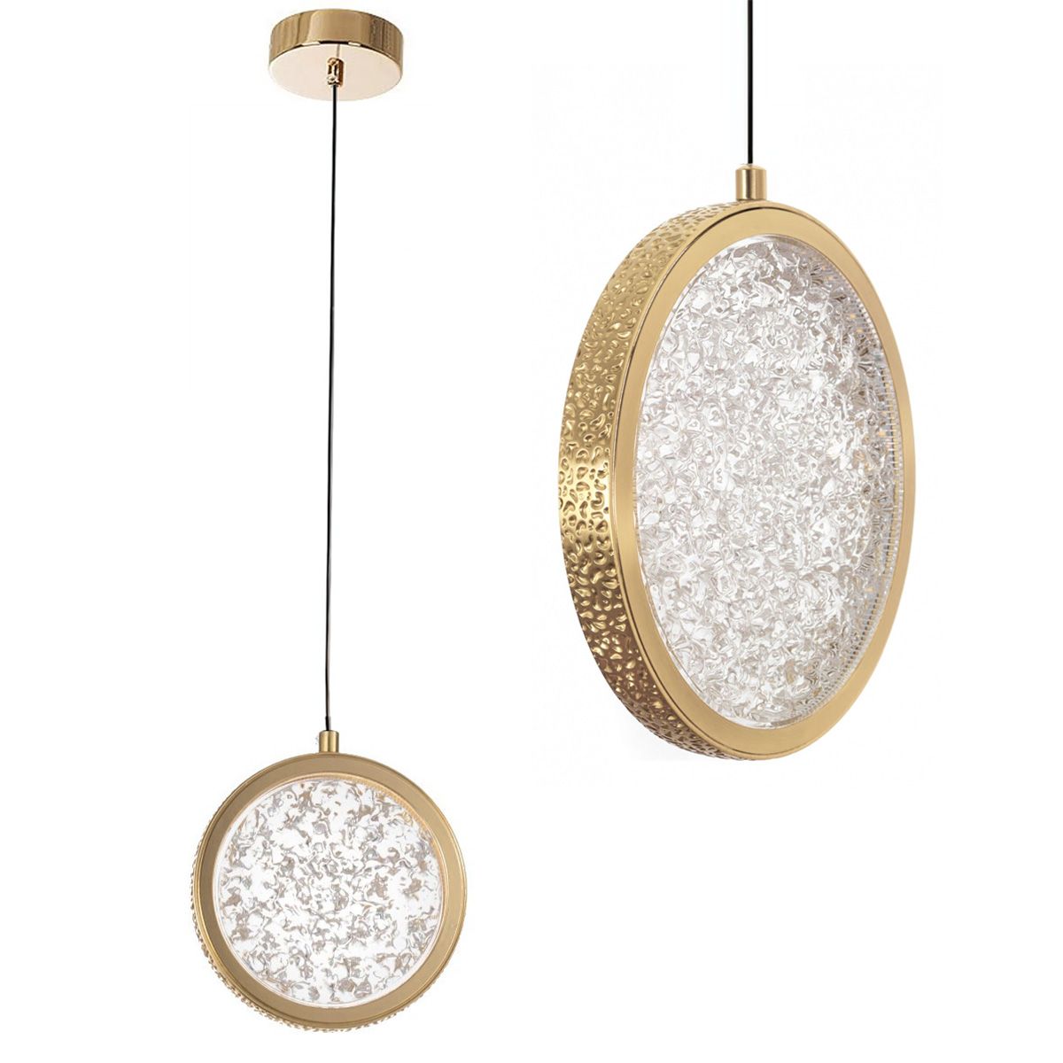 Lampadario A Sospensione In Cristallo Led G089-1cp Złota