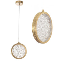 Lampadario A Sospensione In Cristallo Led G089-1cp Złota