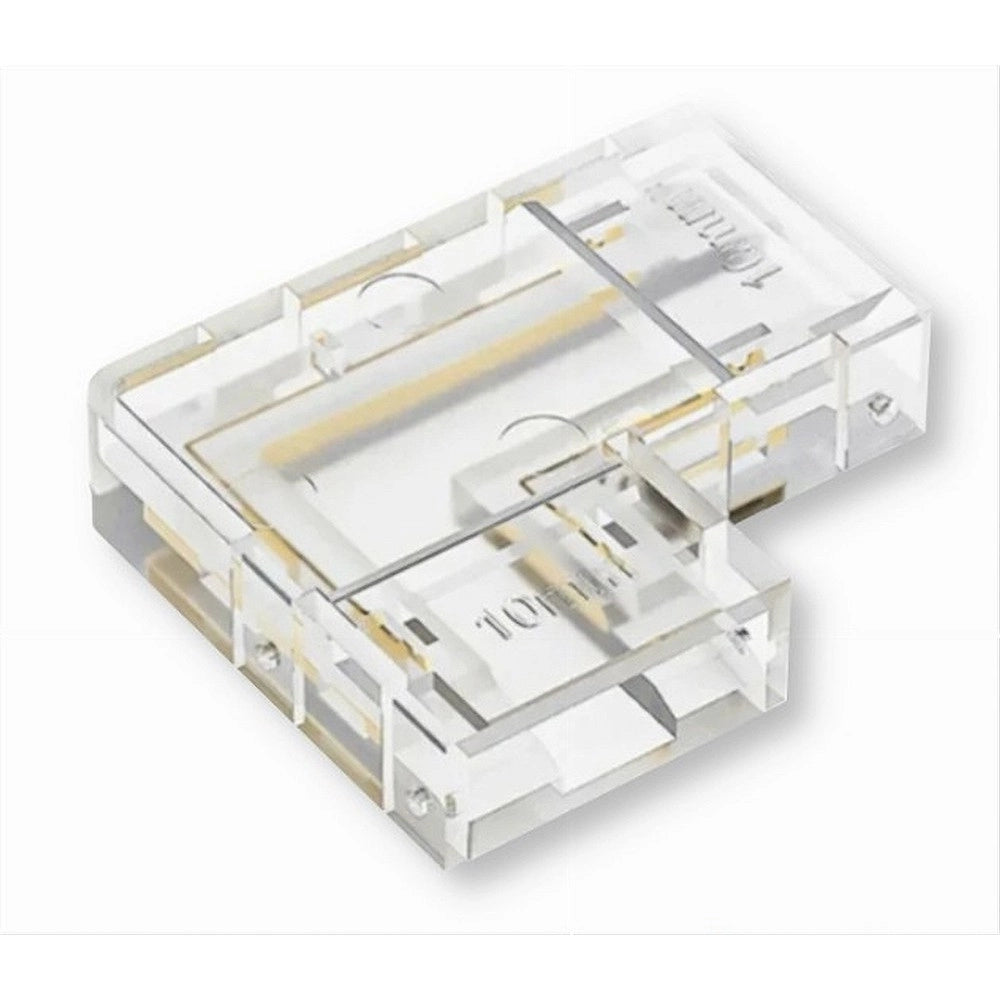 Trade Shop - Kit 10pz Connettore Trasparente Angolare Per Strip Led Monocolore 2pin 10mm Cn10-l -