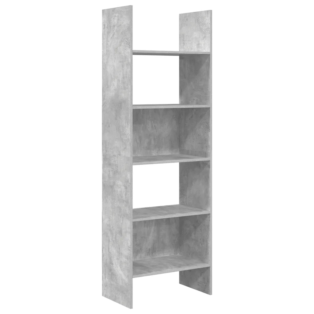 Libreria Grigio Cemento 60x35x180 cm in Legno Multistratocod mxl 103064