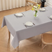 Tavolino Copri Tavolo Luminoso Grigio, 140x180cm Copri Tavolo in Poliestere, Luminoso Impermeabile con Effetto Lotus, Resistente ai Graffi Duraturo per la Casa, Matrimoni, Feste