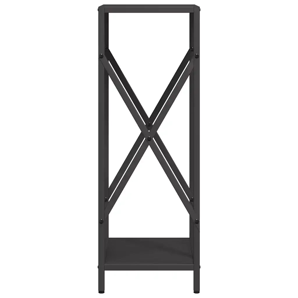 Rastrelliera per Legna da Ardere Nera 34x25x70 cm 864319