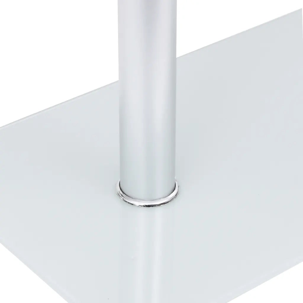 Tavolino Laterale a U Trasparente 45x30x58cm in Vetro Temperato cod mxl 29832