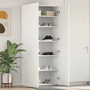 Mobile per scarpe-Scarpiera Bianco 80 x 35.5 x 180 cm Legno multistrato
