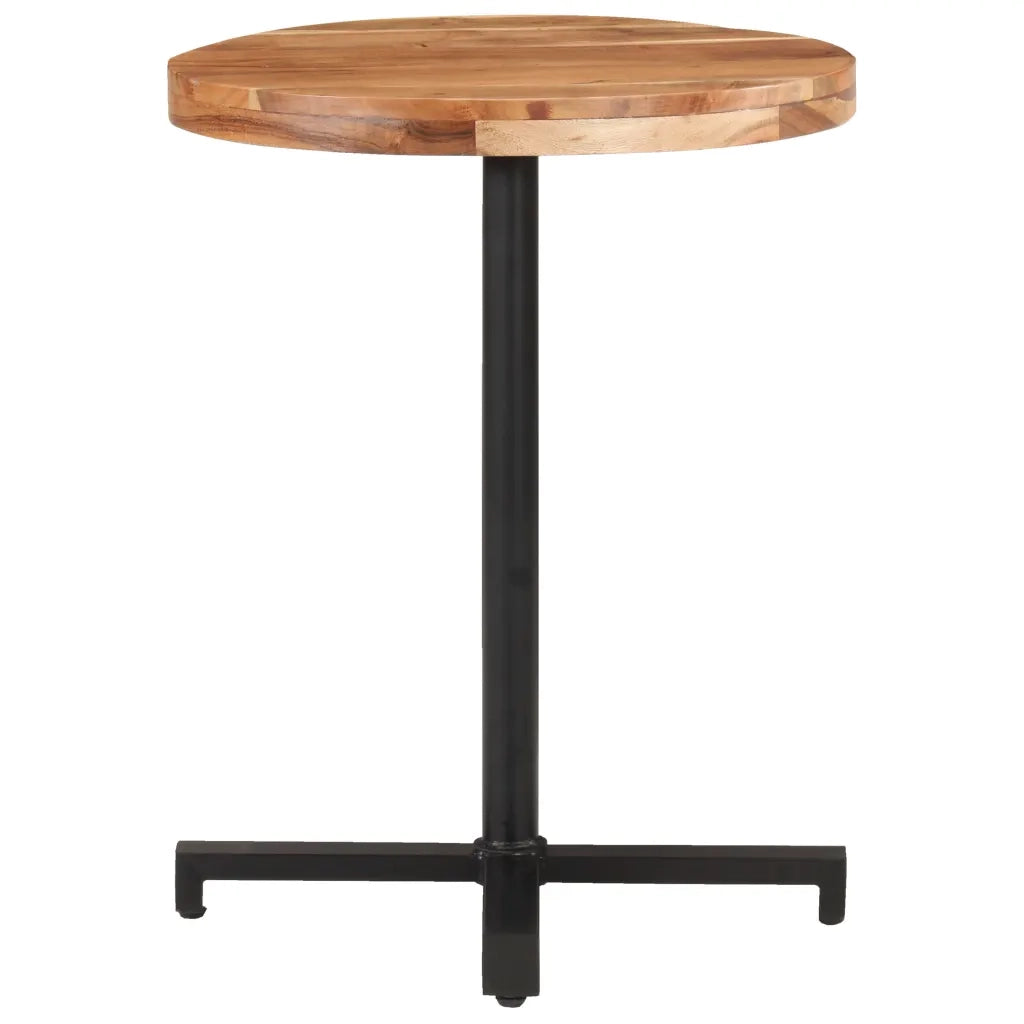Tavolino da Bistrot Rotondo Ø60x75 cm in Legno di Acacia 320277