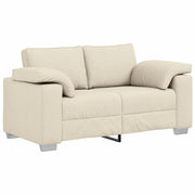 Divano | Divano da soggiorno | Sofa a 2 Posti Beige 160 cm Tessuto misto lino