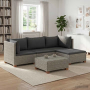 5 pz Set Lounge in Rattan con Cuscini GENDT Rattan naturale 3429849