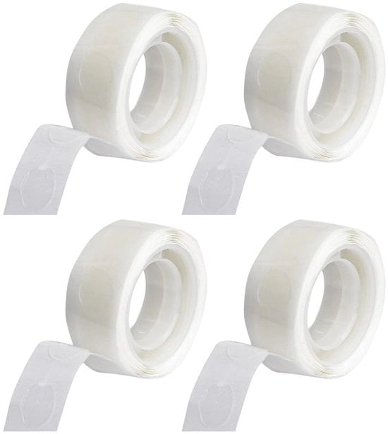 400 punti adesivi doppio lato, ronde, nano, adesivi rimovibili, multifunzionali, non marcano, per uso domestico, fai da te stesso e decorazioni di festa (11 mm)