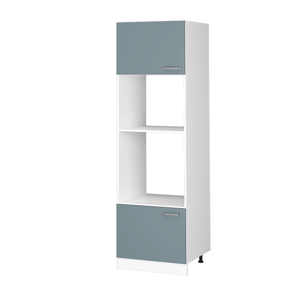 Vicco Dispensa universale Grigio-blu 60 cm con ripiani e ante a giorno