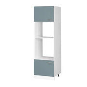 Vicco Dispensa universale Grigio-blu 60 cm con ripiani e ante a giorno
