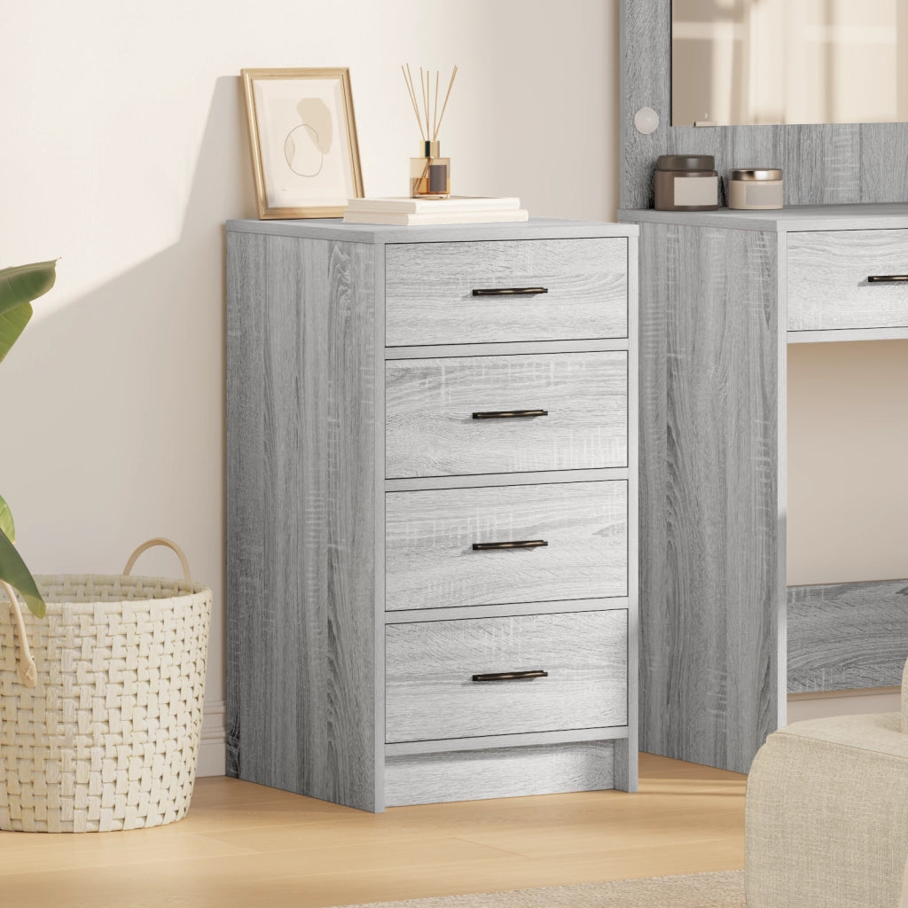Credenza Grigia Sonoma 40x41x75 cm in Legno Ingegnerizzato