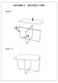 Tavolino Basso 75x55x46,5 cm in Metallo con Piano in Rattan