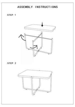 Tavolino Basso 75x55x46,5 cm in Metallo con Piano in Rattan