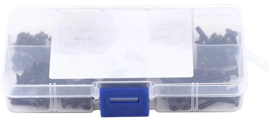 Set di viti a testa countersunk M3 - 200 pezzi - acciaio gelegeato - set di viti - per legno - ufficio - industria meccanica