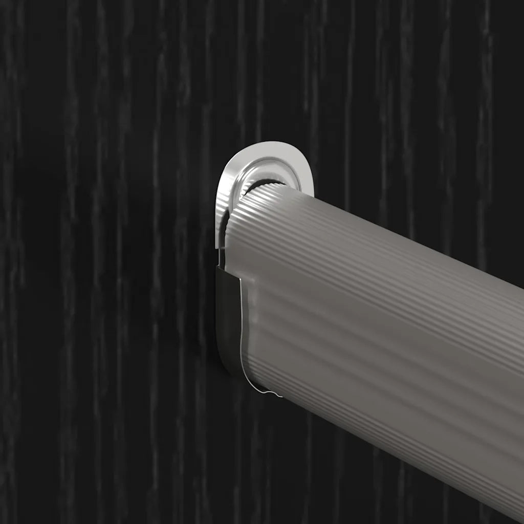 Armadio rettangolare moderno con 3 ripiani ampio spazio contenitivo interno in legno composito di rovere nero 02_0052520