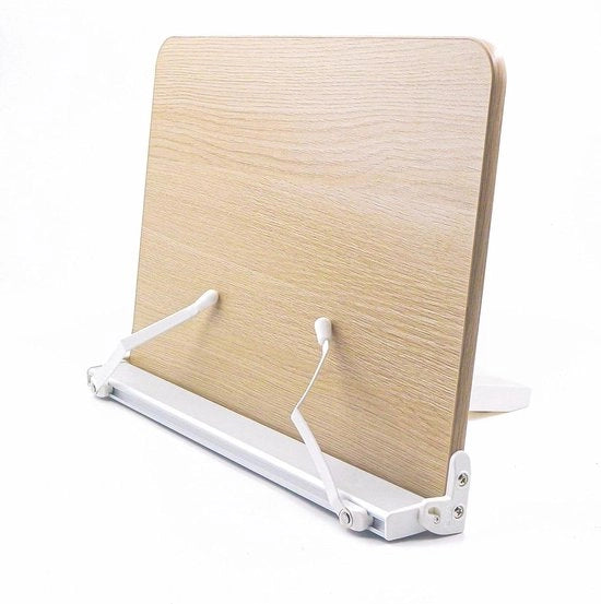 Regolabaricatore per libri supporto per libri da cucina supporto per libri da lettura in legno sintetico L
