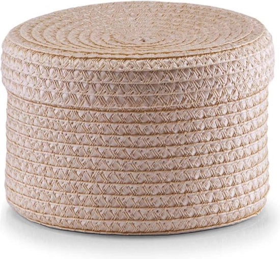 Set di contenitori per il giardino, 2 pezzi, rotondi, 16 x 10 / 17 x 12 cm, in polipropilene verde.