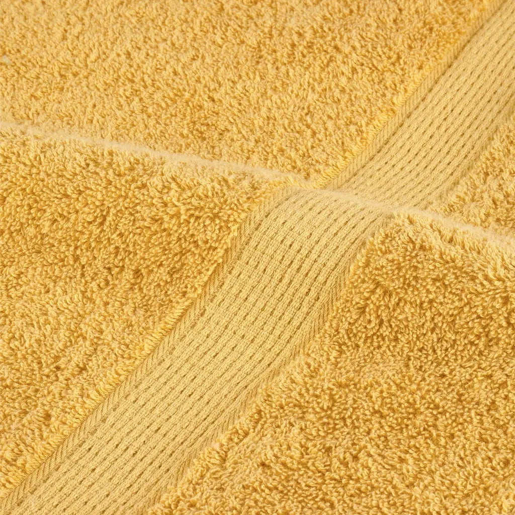 Asciugamani da doccia premium SOLUND 4 pezzi Oro 70x140 cm 600 g/m² 137285