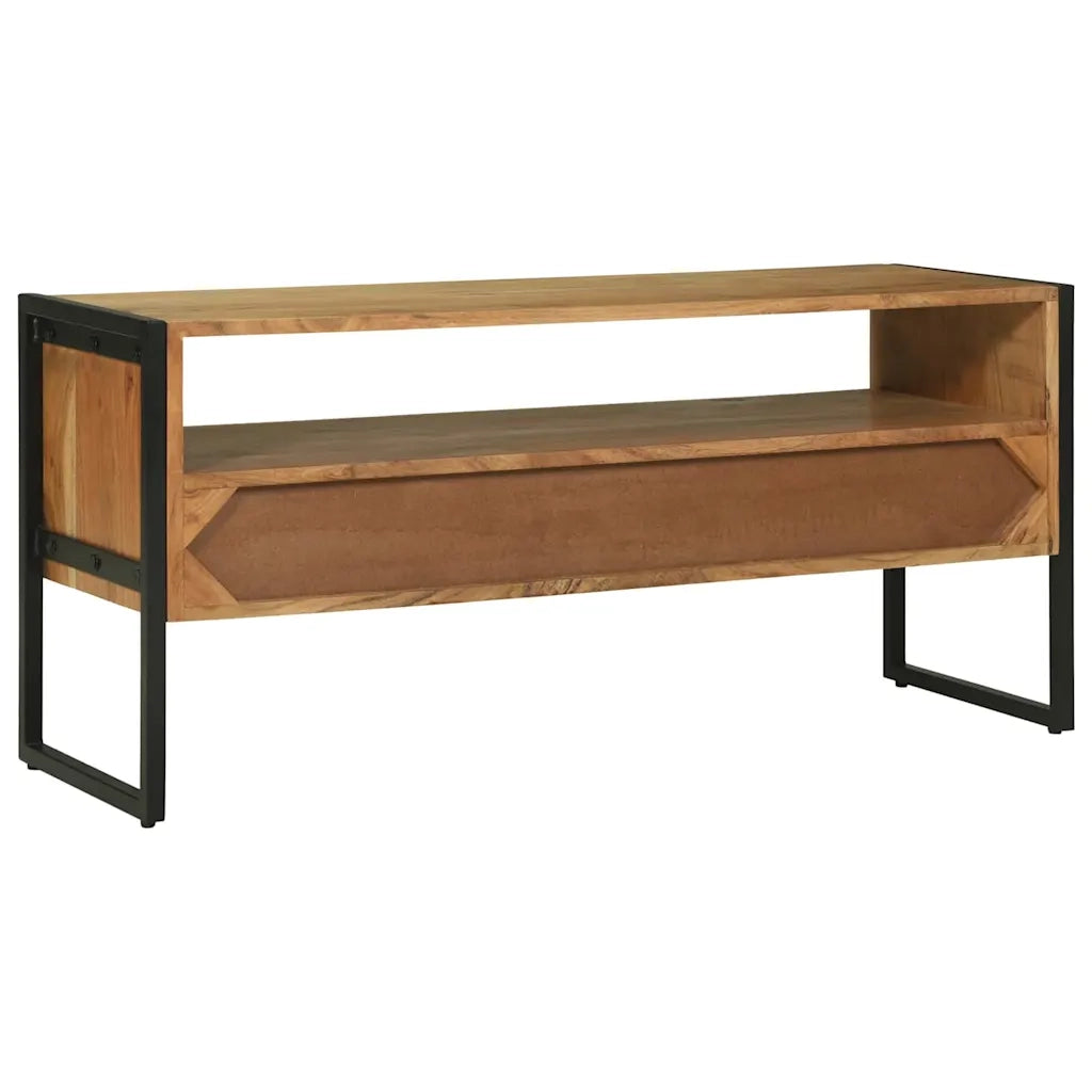 Mobile TV-Credenza per TV-Console TV Marrone 100 x 35 x 50 cm Legno massello di acacia