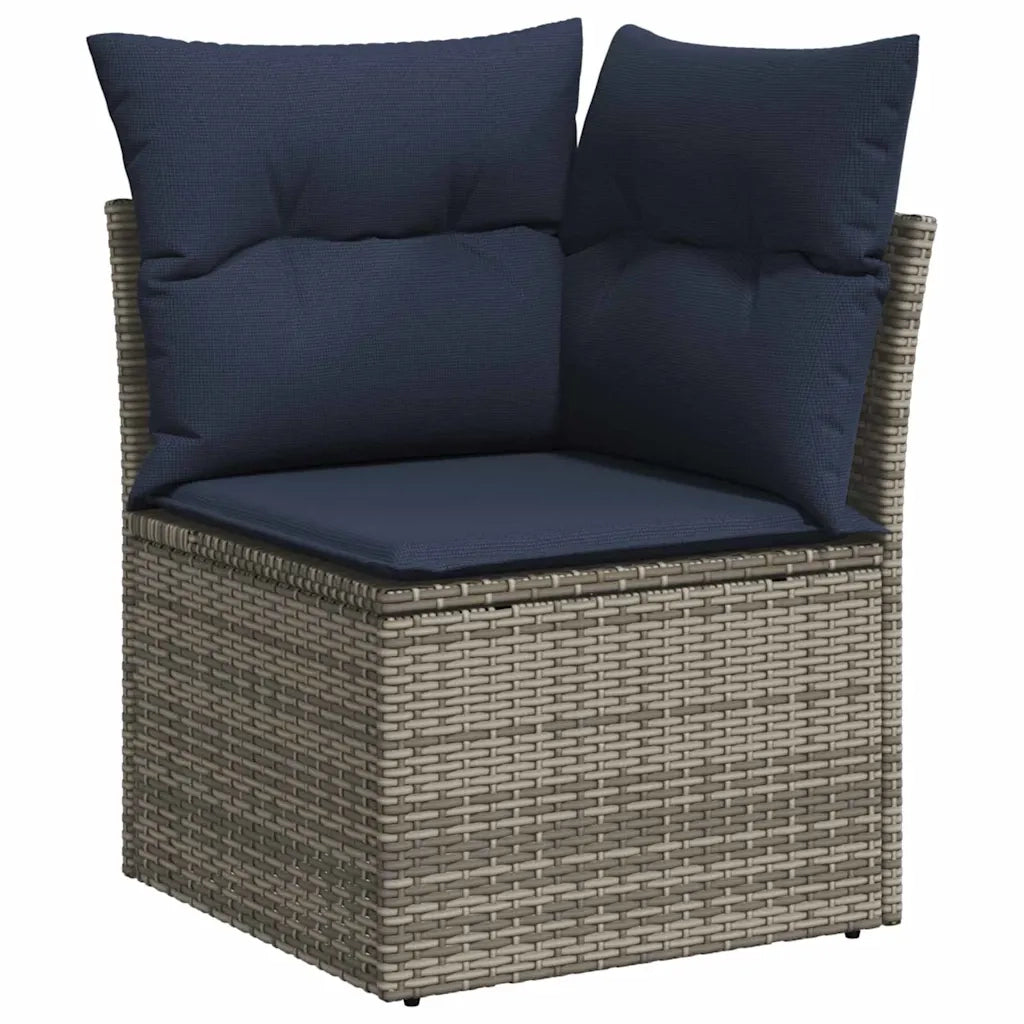 Set Divano da Giardino 7 pz Grigio polyrattan 3347409