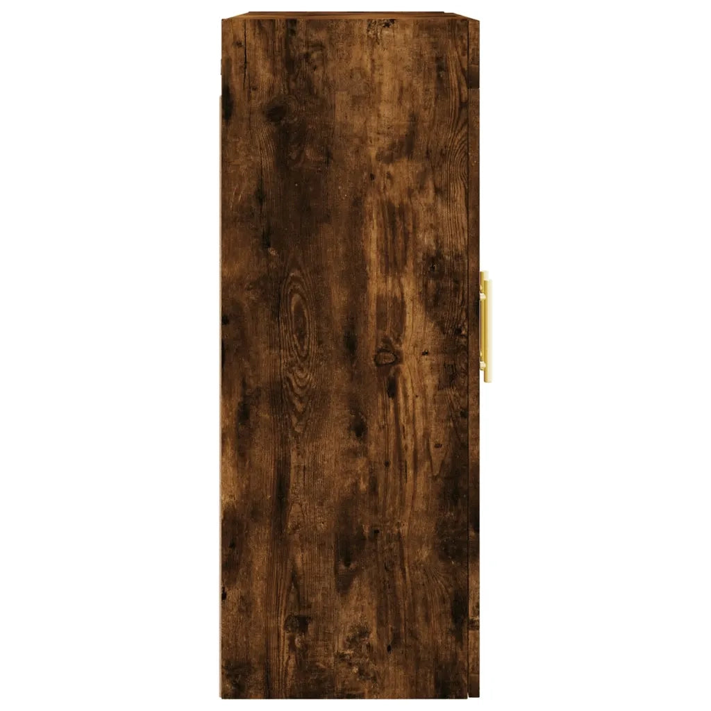Armadietti a Parete 2 pz Rovere Fumo in Legno Multistrato 3197934