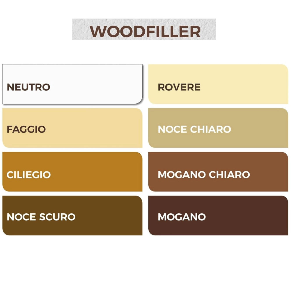 Aguaplast woodlite stucco pronto per legno resistente alle crepe 1 kg *** colore- rovere, confezione 1