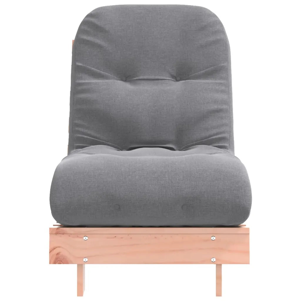 Divano Letto Futon con Materasso 60x206x11cm Massello Douglas