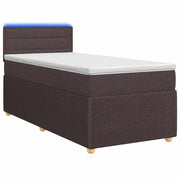 Letto box spring con materasso Marrone Scuro 90 x 190 cm 3452816