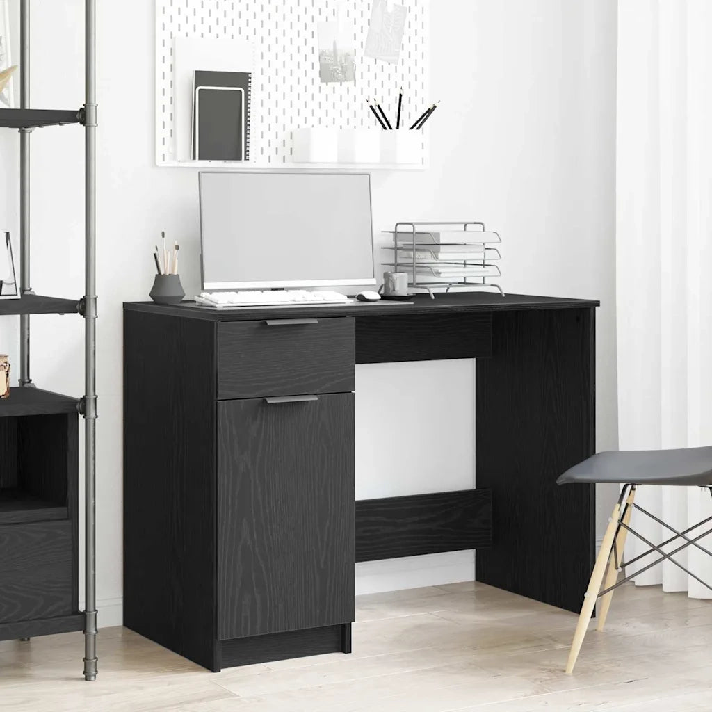Scrivania Rovere Nero 100 x 50 x 75 cm Legno multistrato 862779