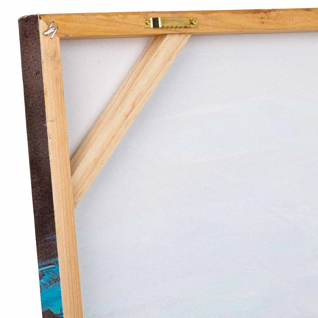 Quadro dipinto a mano con rilievo grigio 100x100x3h